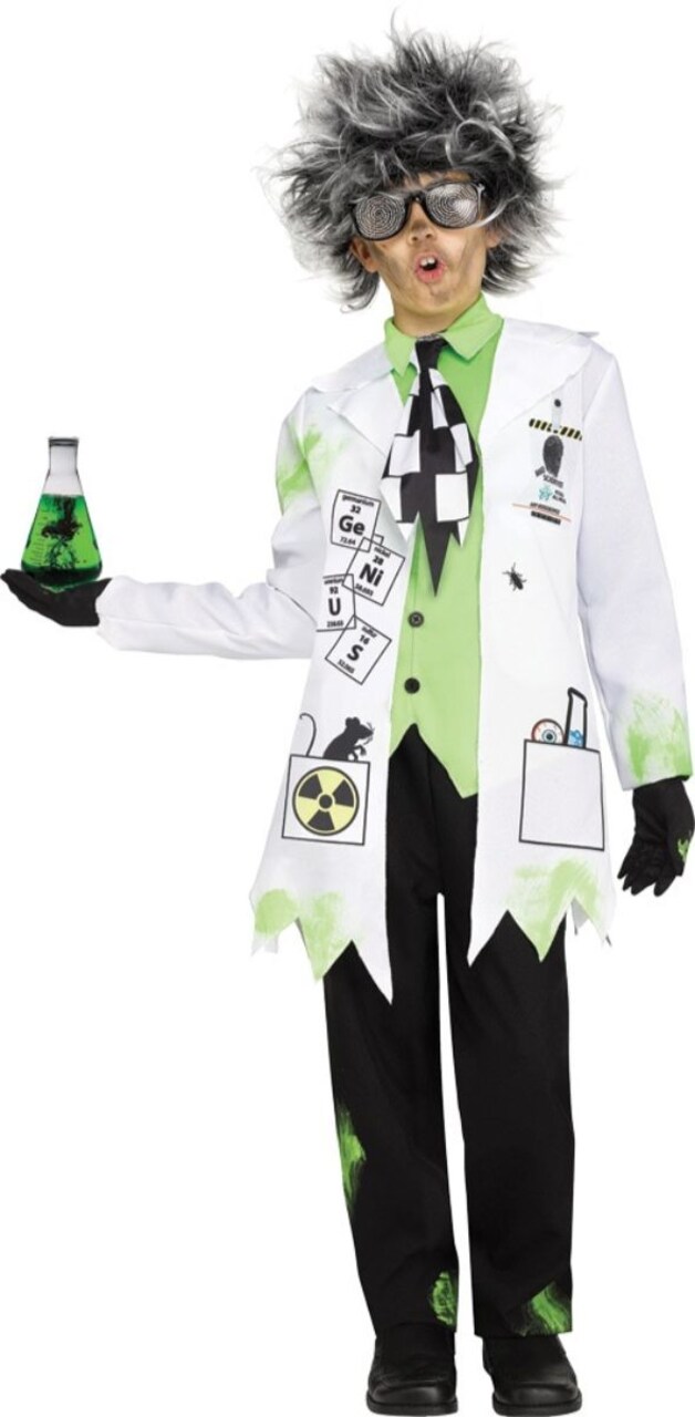 The Costume Center White and Green Mad Scientist Boy Child Halloween Costume - Small